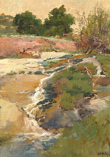 Appraisal: n a Charles A Fries - Rapids near Conejo No