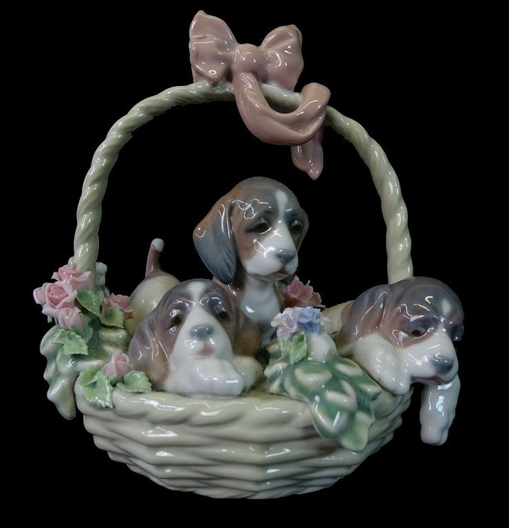 Appraisal: Lladro a Litter of Love Porcelain Lladro a Litter of