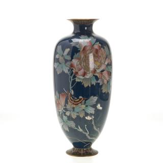 Appraisal: Tall Ando type Japanese cloisonne vase Tall Ando type Japanese