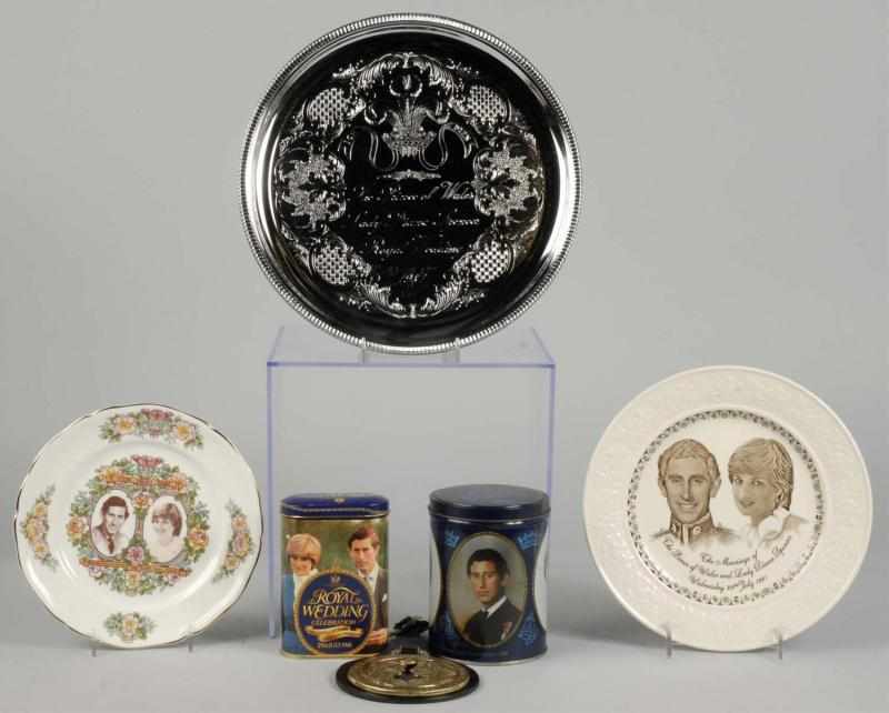 Appraisal: Lot of Princess Diana Royal Doulton Items Description Includes plates