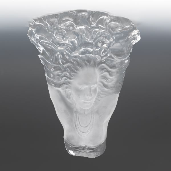 Appraisal: YAACOV HELLER LUCITE WALL SCONCE x x Lady in the