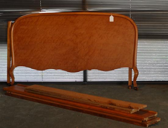 Appraisal: Maple Bed curved headboard wide