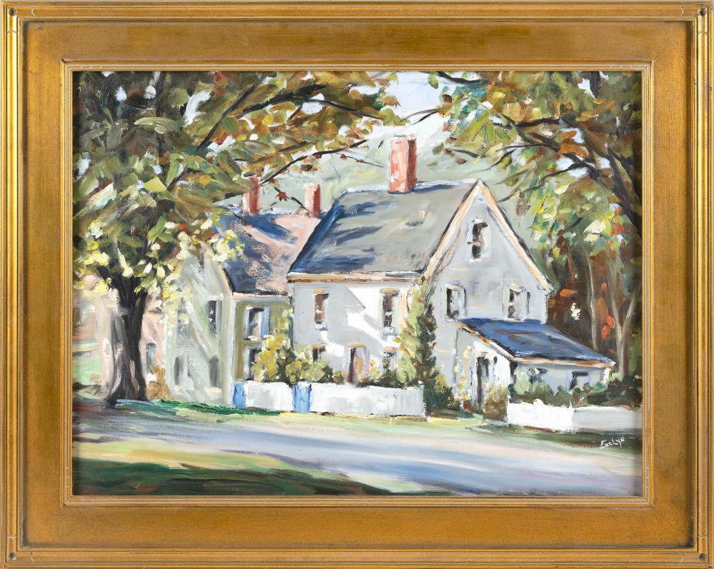 Appraisal: AMERICAN SCHOOL TH CENTURY SUMMER SHADOWS ROCKPORT MASS OIL ON