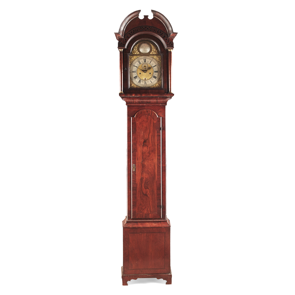 Appraisal: SCOTTISH GEORGE II MAHOGANY LONGCASE CLOCK THOMAS HALL CANNONGATE MID