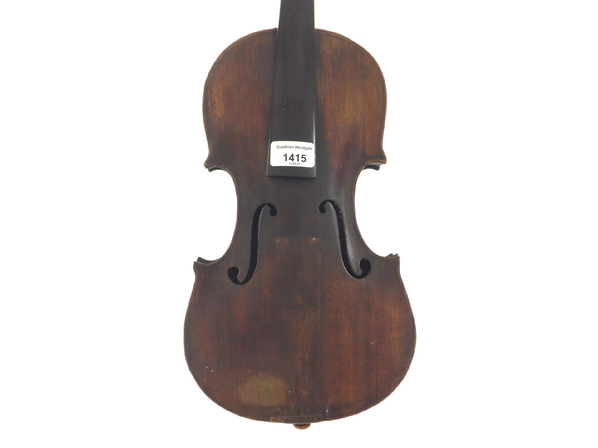 Appraisal: Interesting violin circa cm