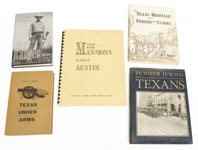 Appraisal: lot of Books on Texas and Austin history including Minor