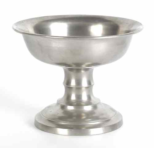 Appraisal: Taunton Massachusetts pewter baptismal bowl ca bearing the touch of