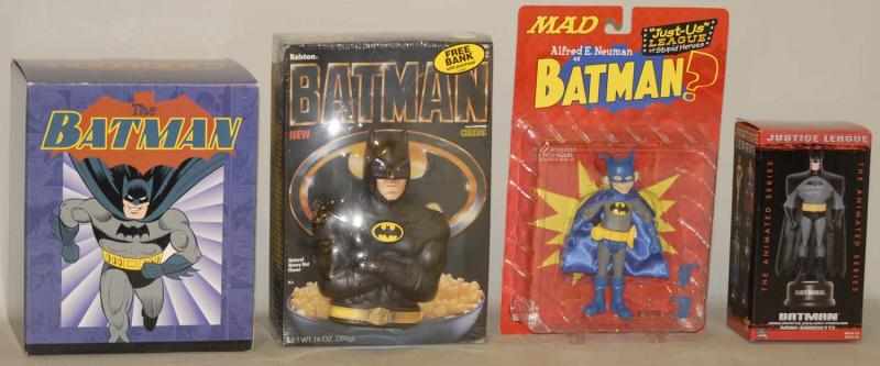 Appraisal: Lot of Batman Toys in Boxes This lot includes DC