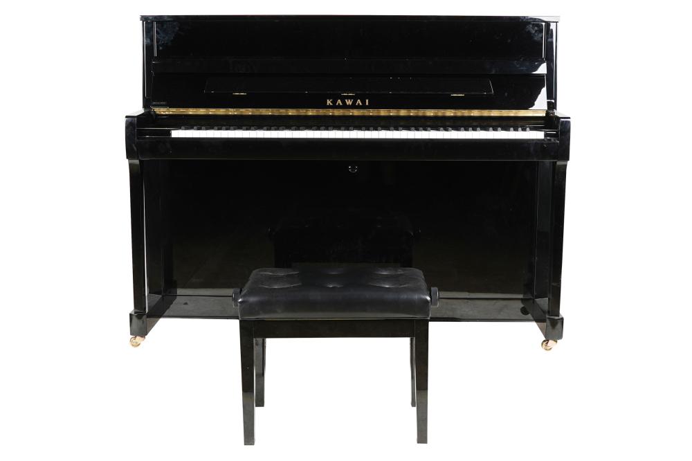 Appraisal: KAWAI UPRIGHT PIANOmodel K- serial F with bench inches wide