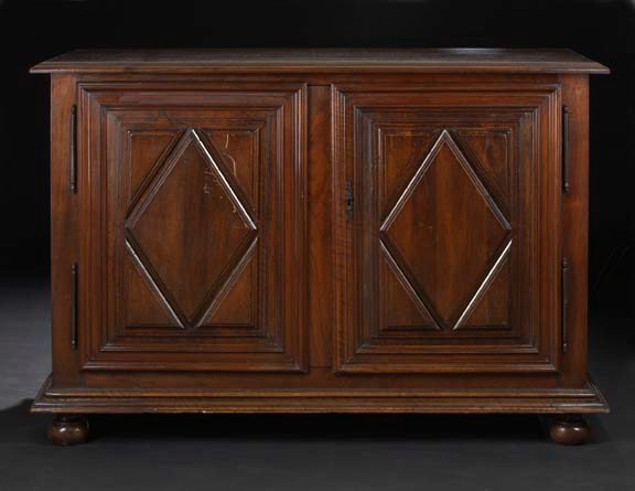 Appraisal: Continental Provincial Mahogany Buffet late th century the rectangular top