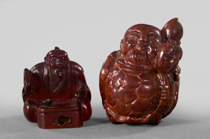 Appraisal: Two Carved Ojimi first quarter th century one a Japanese