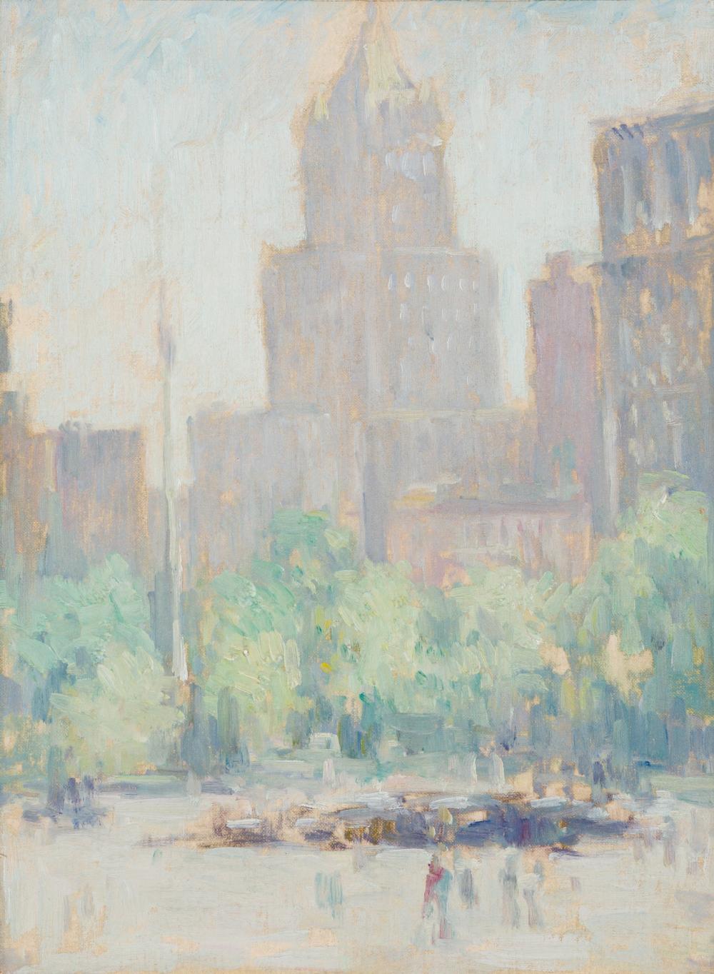 Appraisal: EDMUND WILLIAM GREACEN American - Madison Square Park oil on