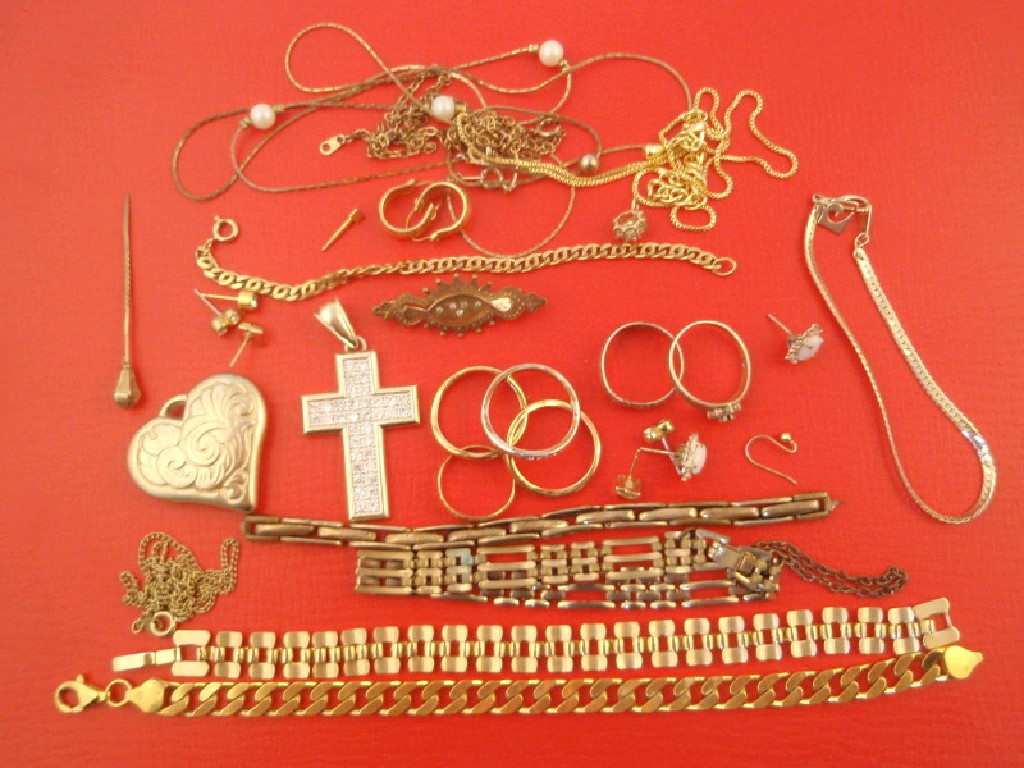 Appraisal: Assorted jewellery items various metals and grades