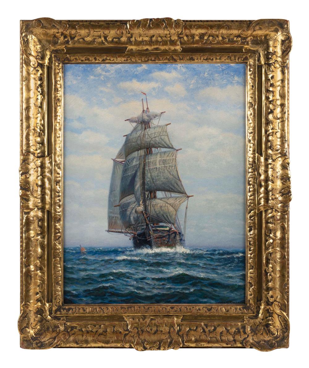 Appraisal: JAMES GALE TYLER CONNECTICUT NEW YORK - SHIP AT SEA