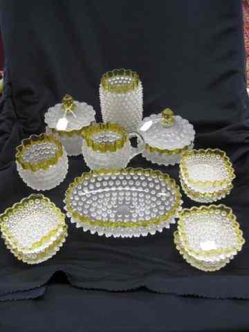 Appraisal: pc Francisware Art Glass Collection includes berry set vase creamer