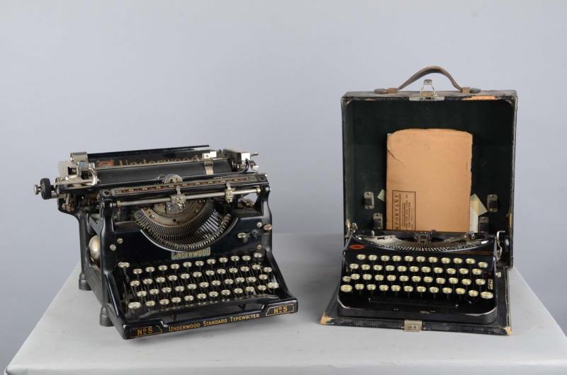 Appraisal: Lot Of Old Underwood Remington Typewriters Includes - very desirable