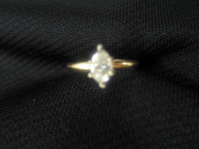 Appraisal: Diamond Solitaire Ring carat marquise in k yellow gold with