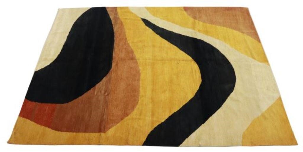 Appraisal: Hand-tied modern rug India approx ' l ' w