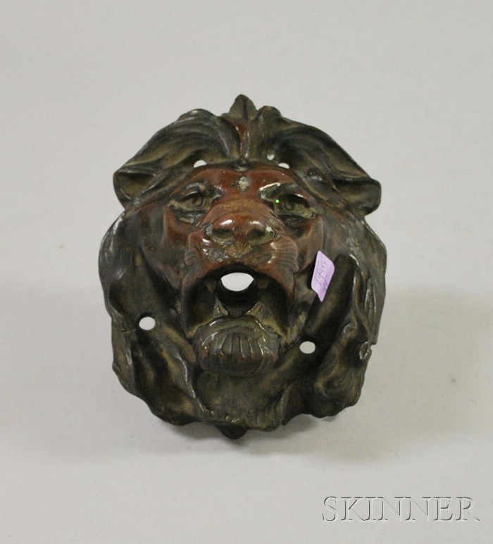 Appraisal: Bronze Lion Fountainhead ht approx in