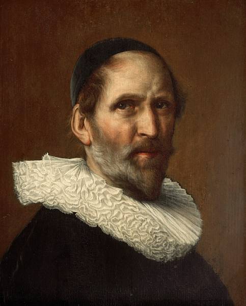 Appraisal: Dutch School th Century A portrait of a gentleman in