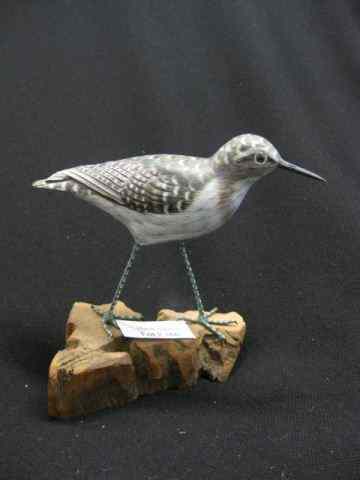 Appraisal: Carved Painted Wooden Sandpiper Figurine ''