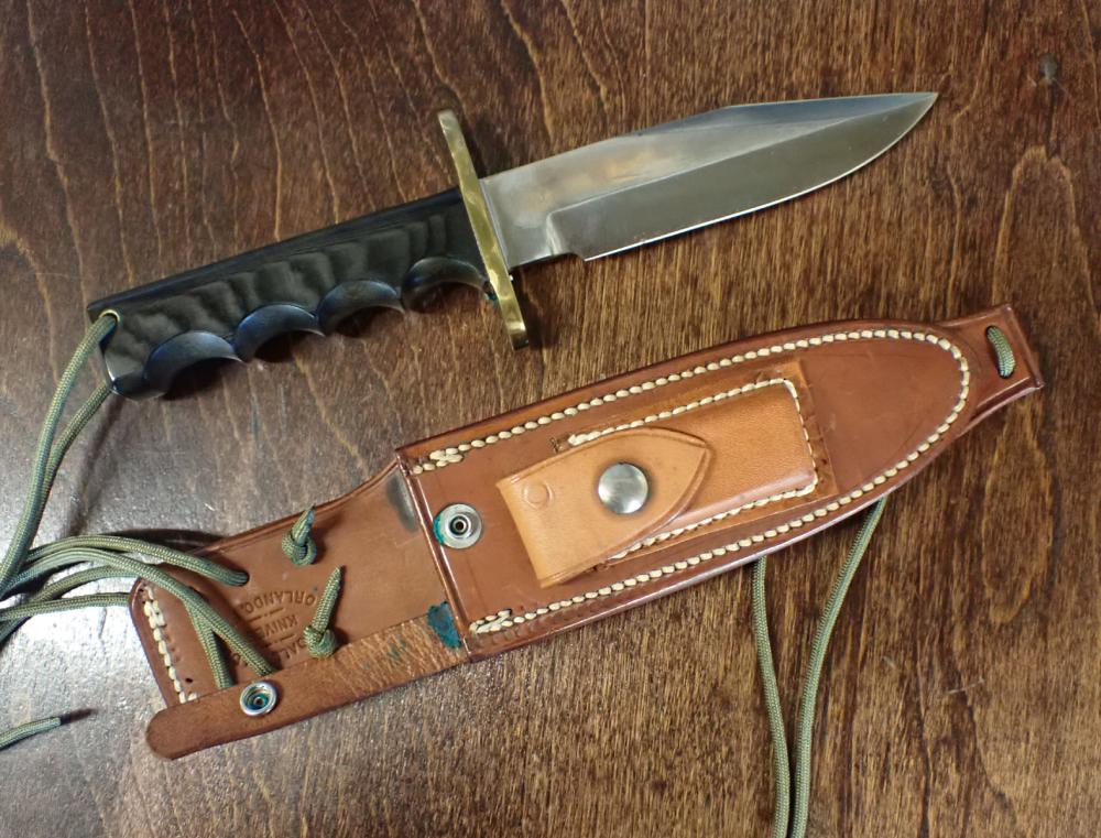 Appraisal: VINTAGE RANDALL MADE MODEL AIRMAN FIGHTING KNIFE having a blade