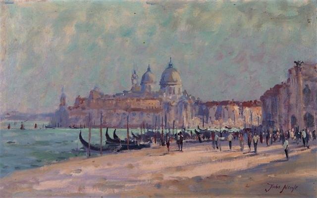 Appraisal: JOHN NEALE British th Century Venice from St Marks Square