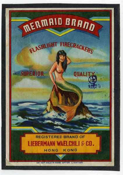 Appraisal: Mermaid Brick Label Class Lieberman Waelchli Company in Hong Kong