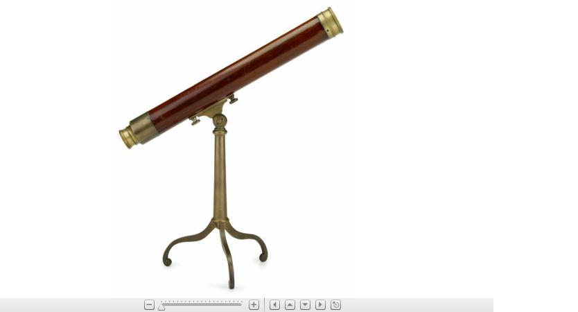 Appraisal: English rosewood telescope on standengland circa