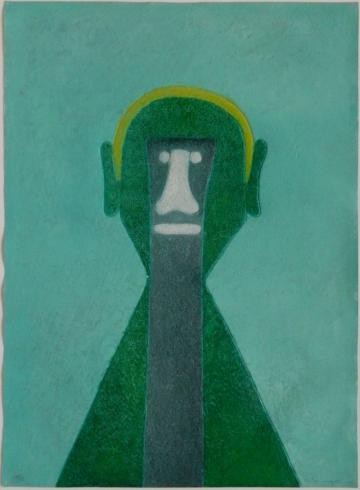 Appraisal: Rufino Tamayo aquatint Rufino Tamayo Mexican - - ''Cabeza en