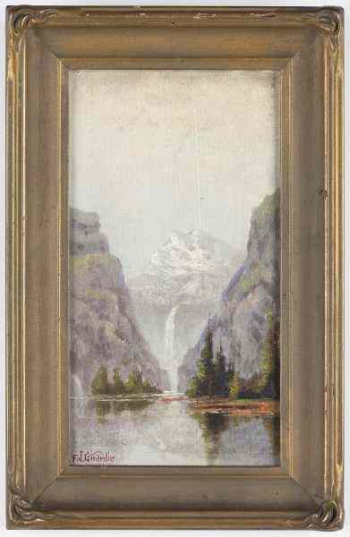 Appraisal: Frank Girardin CA IN - Yosemiteoil on board signed at