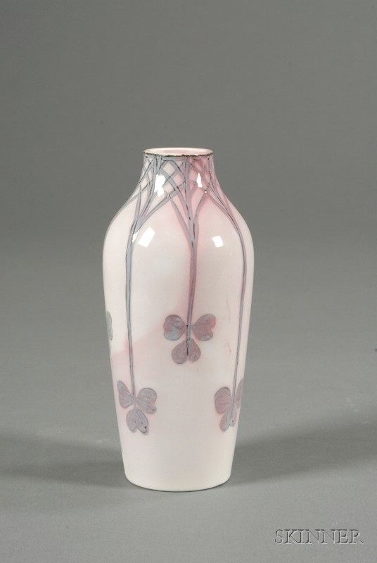 Appraisal: Gustavsberg Vase Porcelain Sweden early th century Bottle form with