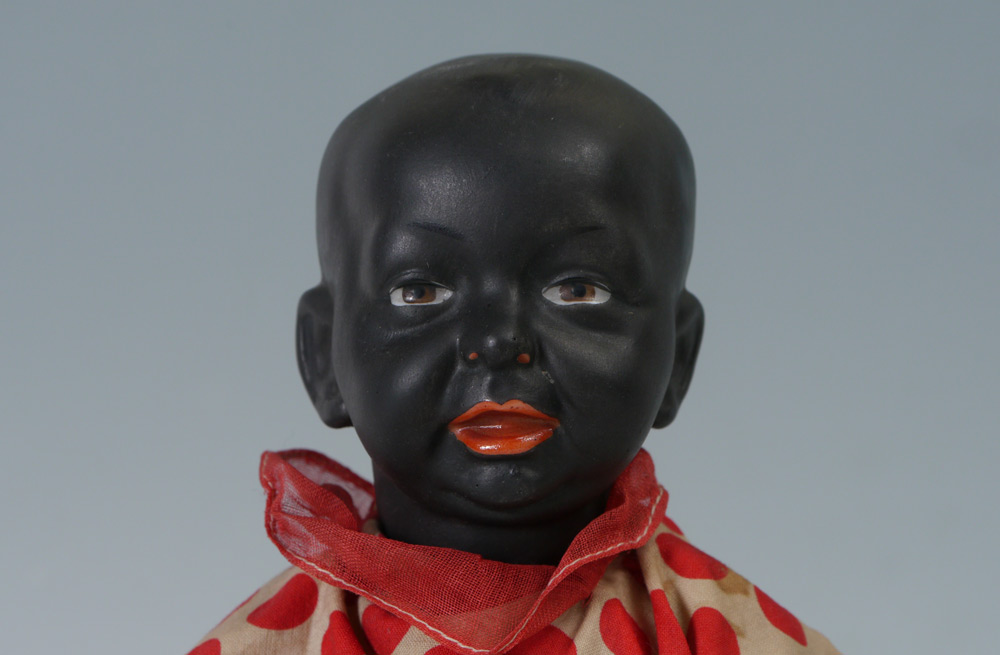 Appraisal: KAMMER RHINEHARDT KAISER BLACK BABY DOLL Bisque head marked with