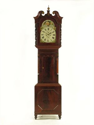 Appraisal: Anderton Huddersfield A th century mahogany longcase clock the painted