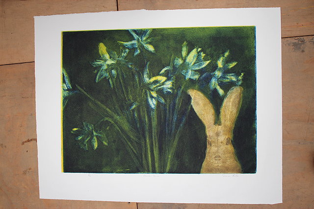 Appraisal: SONIA ROLLO CONTEMPORY SCHOOL MARCH HARE signed in pencil in