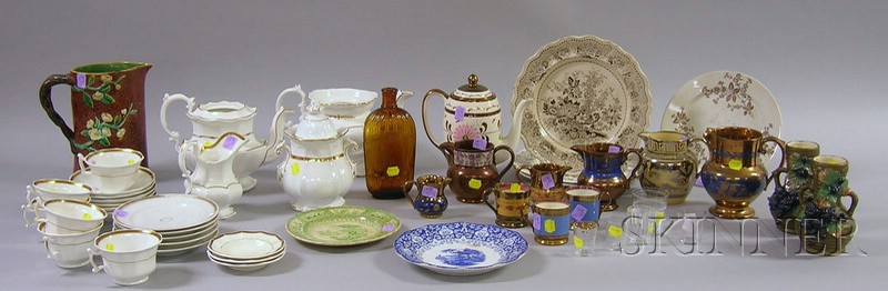 Appraisal: Group of th and th Century Ceramics and Glass including