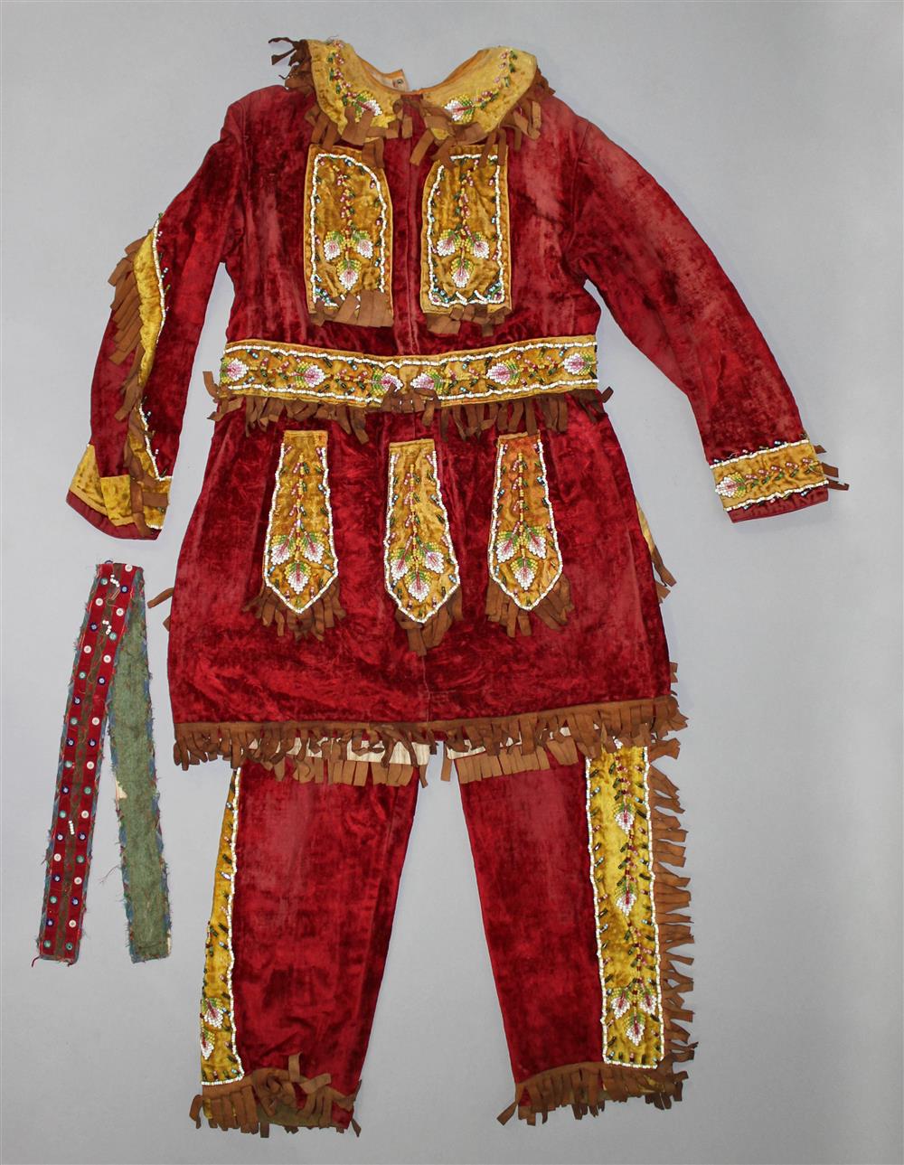 Appraisal: IMPROVED ORDER OF RED MEN FRATERNAL ORDER COSTUME red and