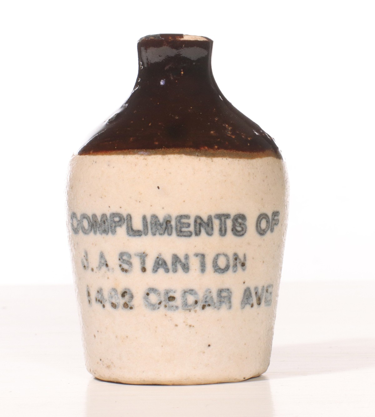 Appraisal: J A STANTON STONEWARE MINI JUGThe condition is as shown