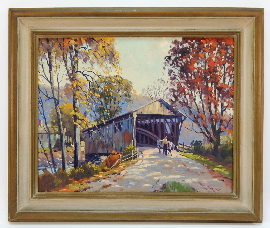 Appraisal: CHARLES GORDON HARRIS VERMONT LANDSCAPE PAINTING Rhode Island - Impressionist