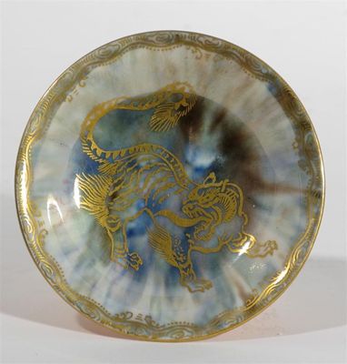 Appraisal: A Wedgwood Dragon Lustre dish designed by Daisy Makeig-Jones printed