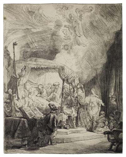 Appraisal: REMBRANDT VAN RIJN The Death of the Virgin Etching and