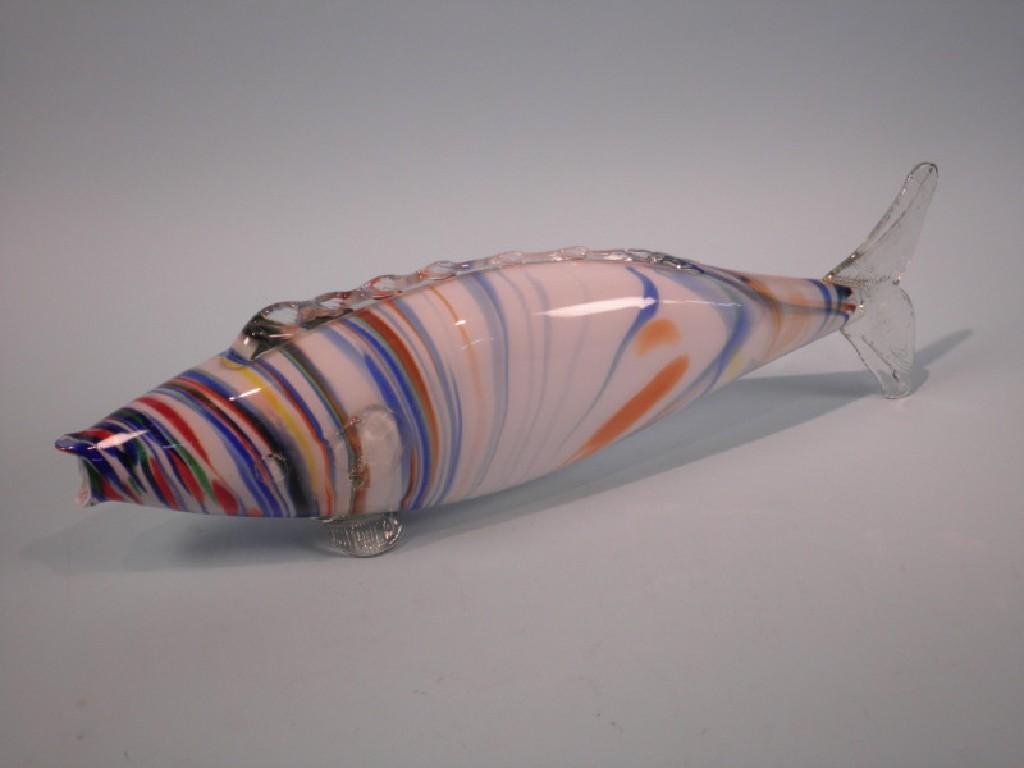 Appraisal: A Murano type coloured glass fish