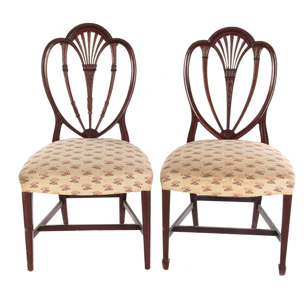 Appraisal: Two Baltimore Federal Style Mahogany Side Chairs Late th early