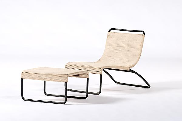 Appraisal: VAN KEPPEL-GREEN LOUNGE CHAIR AND OTTOMAN American designed by Hendrik