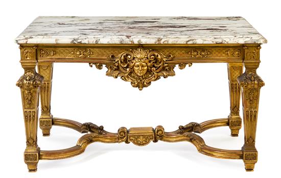 Appraisal: Sale Lot A Neoclassical Giltwood Console Table th century having