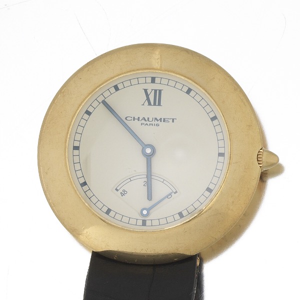 Appraisal: CHAUMET K AUTOMATIC WRISTWATCH mm head Eggshell white dial with