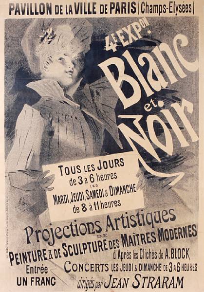 Appraisal: Jules Ch ret French - me Exposition Blanc et Noir