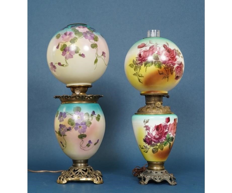 Appraisal: Two GWTW lamps one by Success late th c each