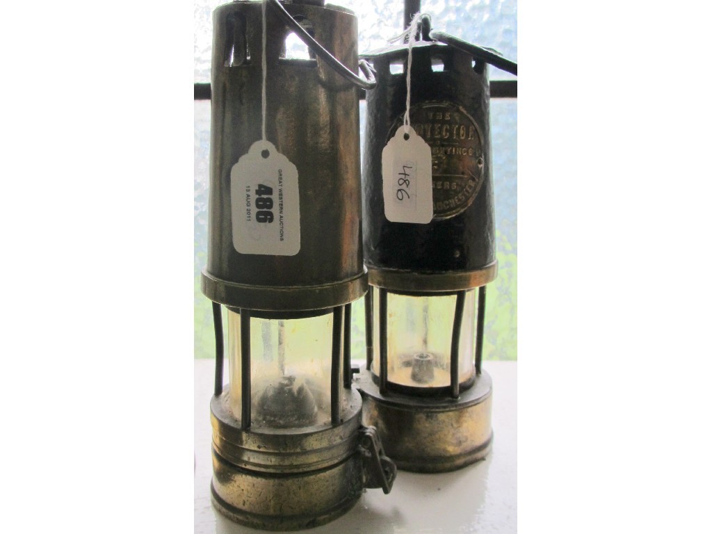 Appraisal: Two miners lamps