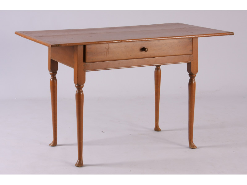 Appraisal: Country Queen Anne Tavern Table pine with warm honey colored